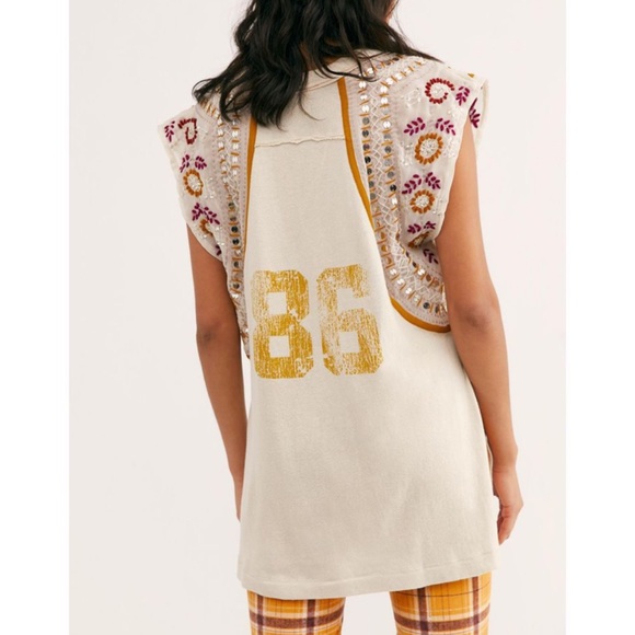 New Free People Summer Nights Los Angeles Sequins - Picture 2 of 9